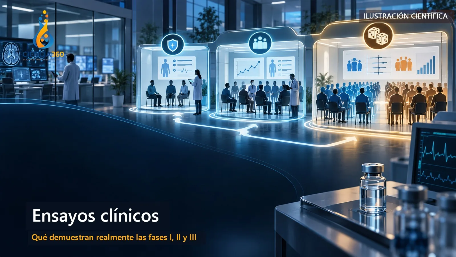 Fases I, II y III de un ensayo clínico: qué demuestra realmente cada una