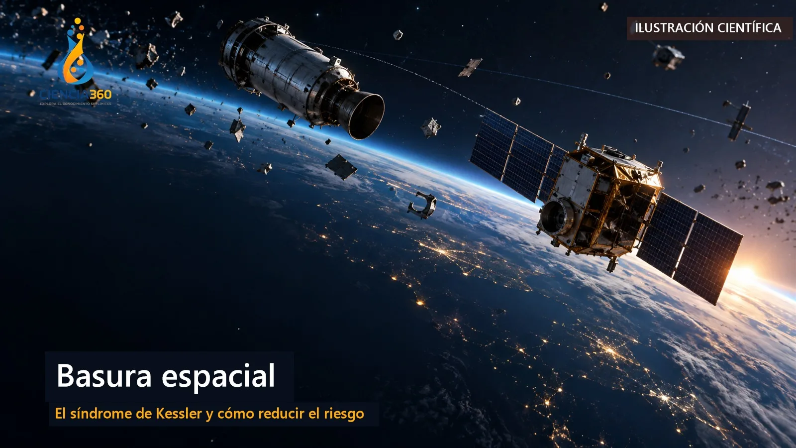Basura espacial y síndrome de Kessler: cuál es el riesgo real y cómo reducirlo