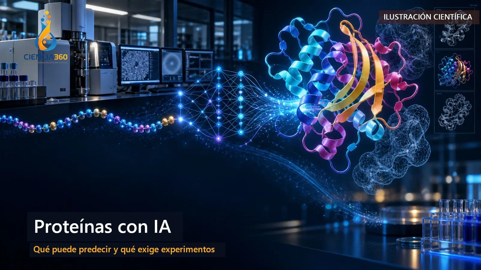 Predicción de proteínas con inteligencia artificial: avances, usos y límites
