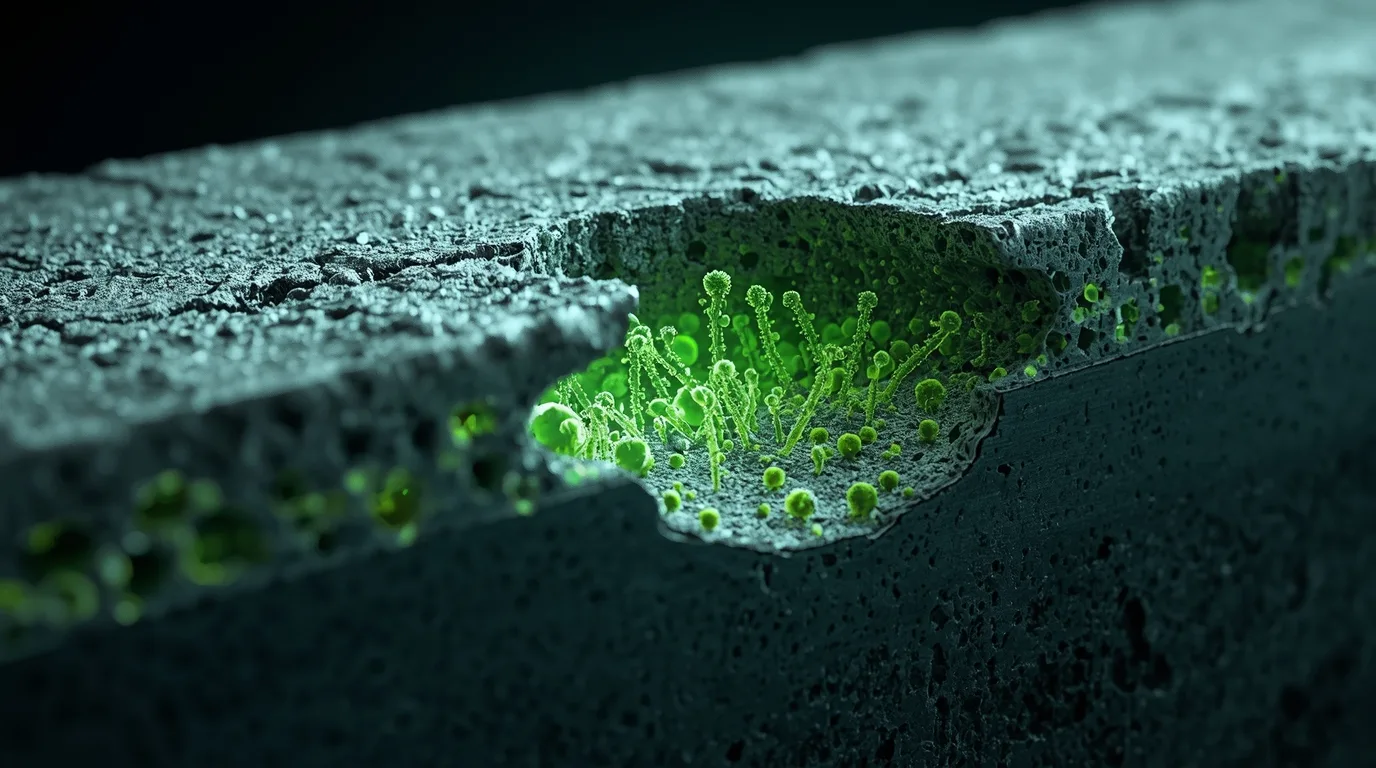 Biohormigón vivo: la ciencia real detrás del material que podría capturar CO₂ y transformar la construcción